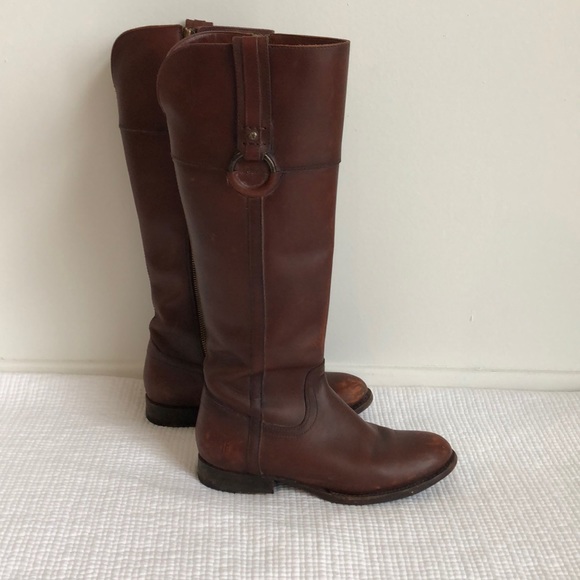 Chestnut Frye Riding Boots - Picture 3 of 8